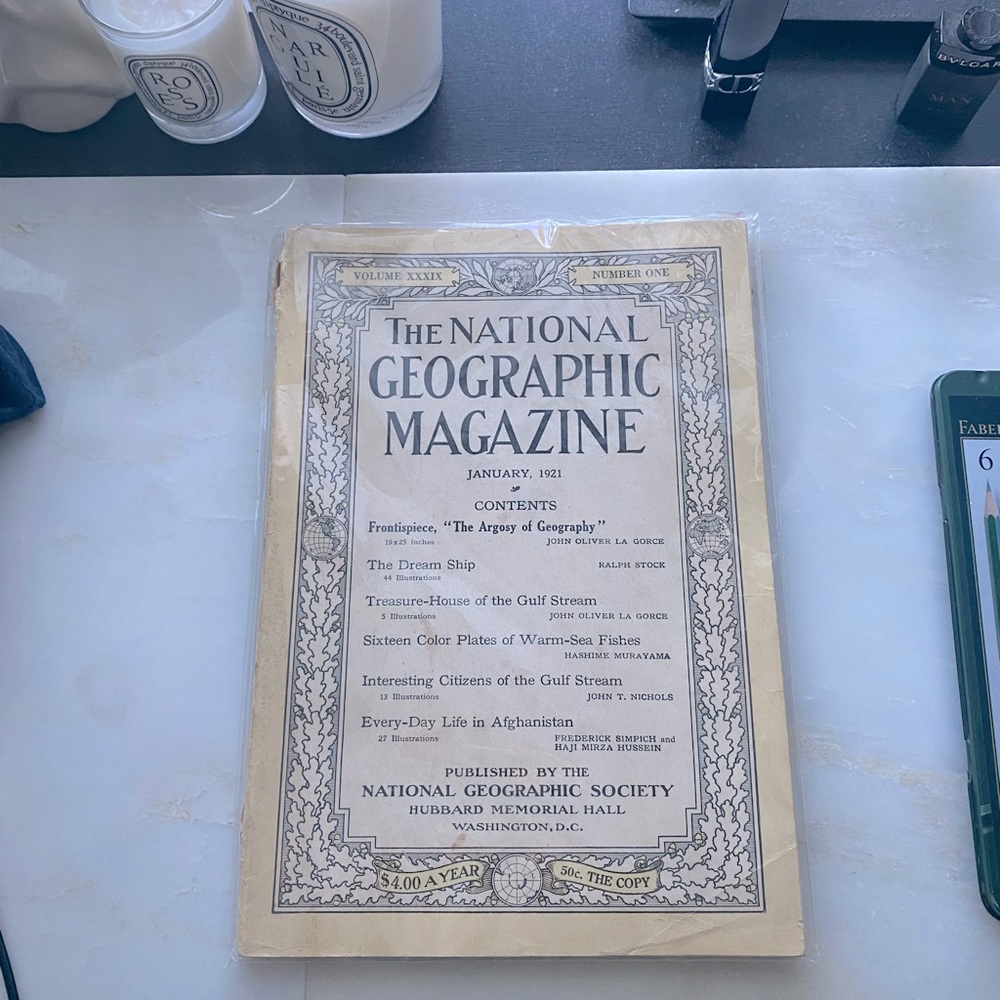 1921 National Geographic Book